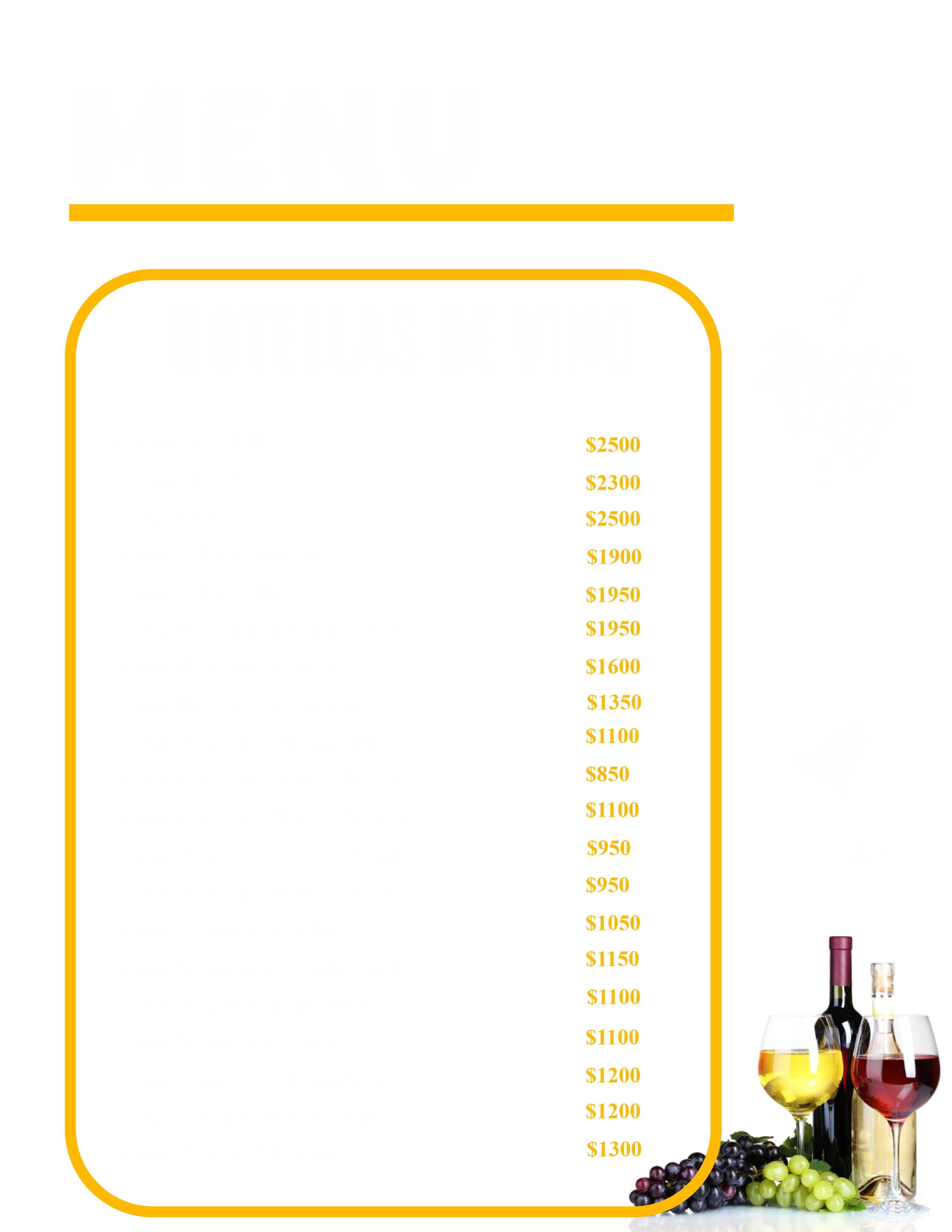 Botellas de Vino